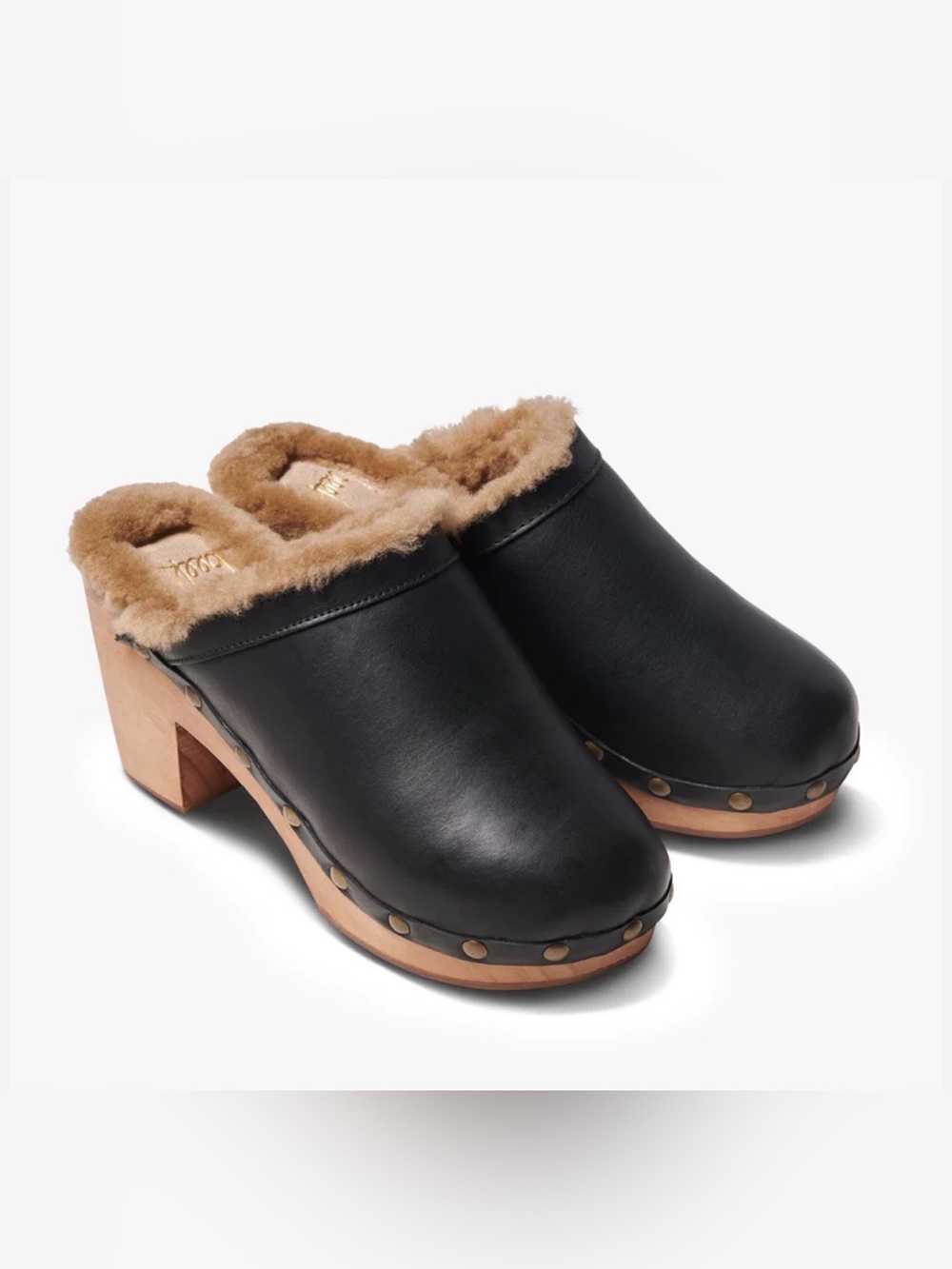 BEEK Woodpecker Shearling Clogs size 7 $375 Handmade - Picture 5 of 11